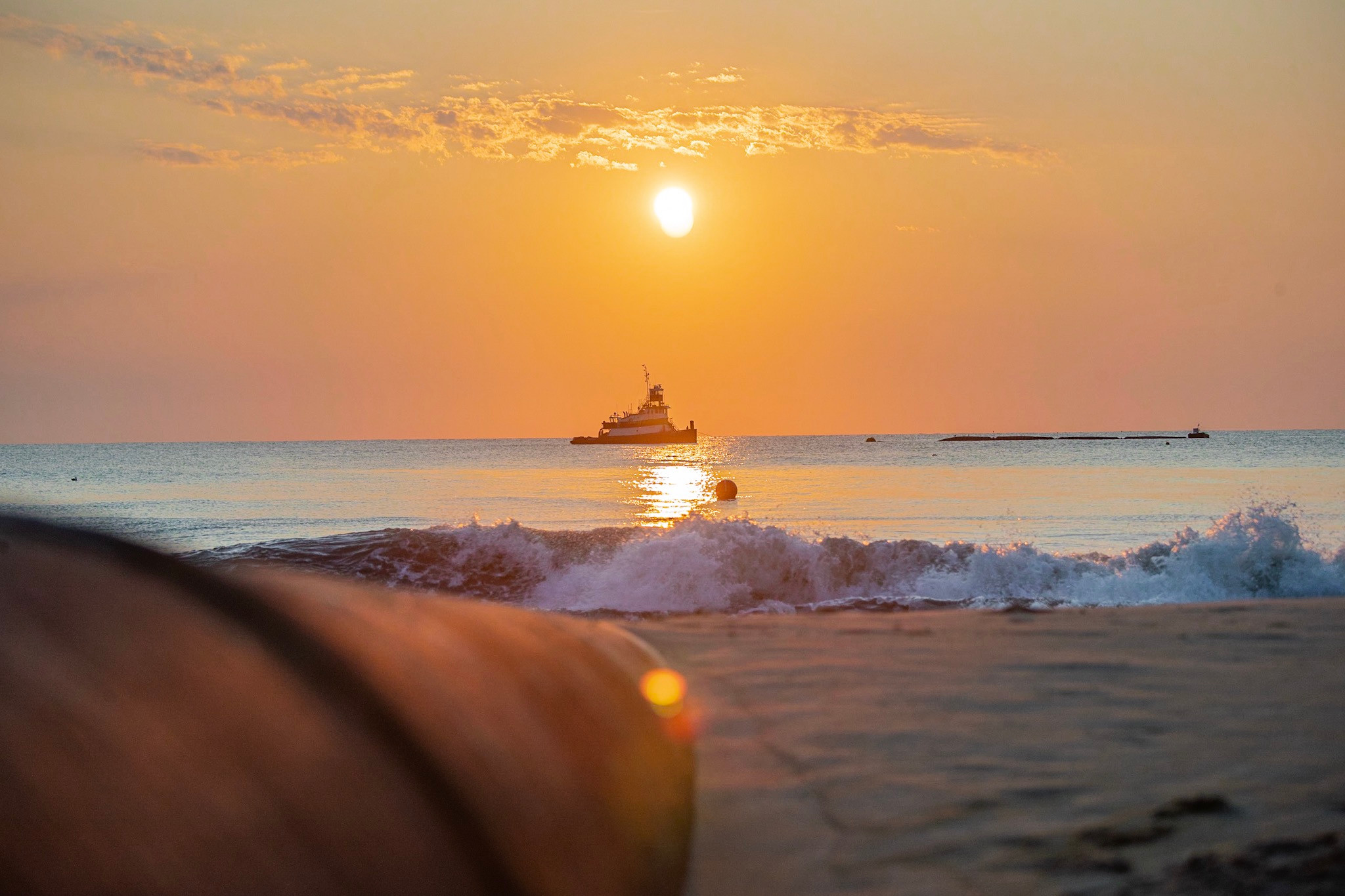 Golden shoreline